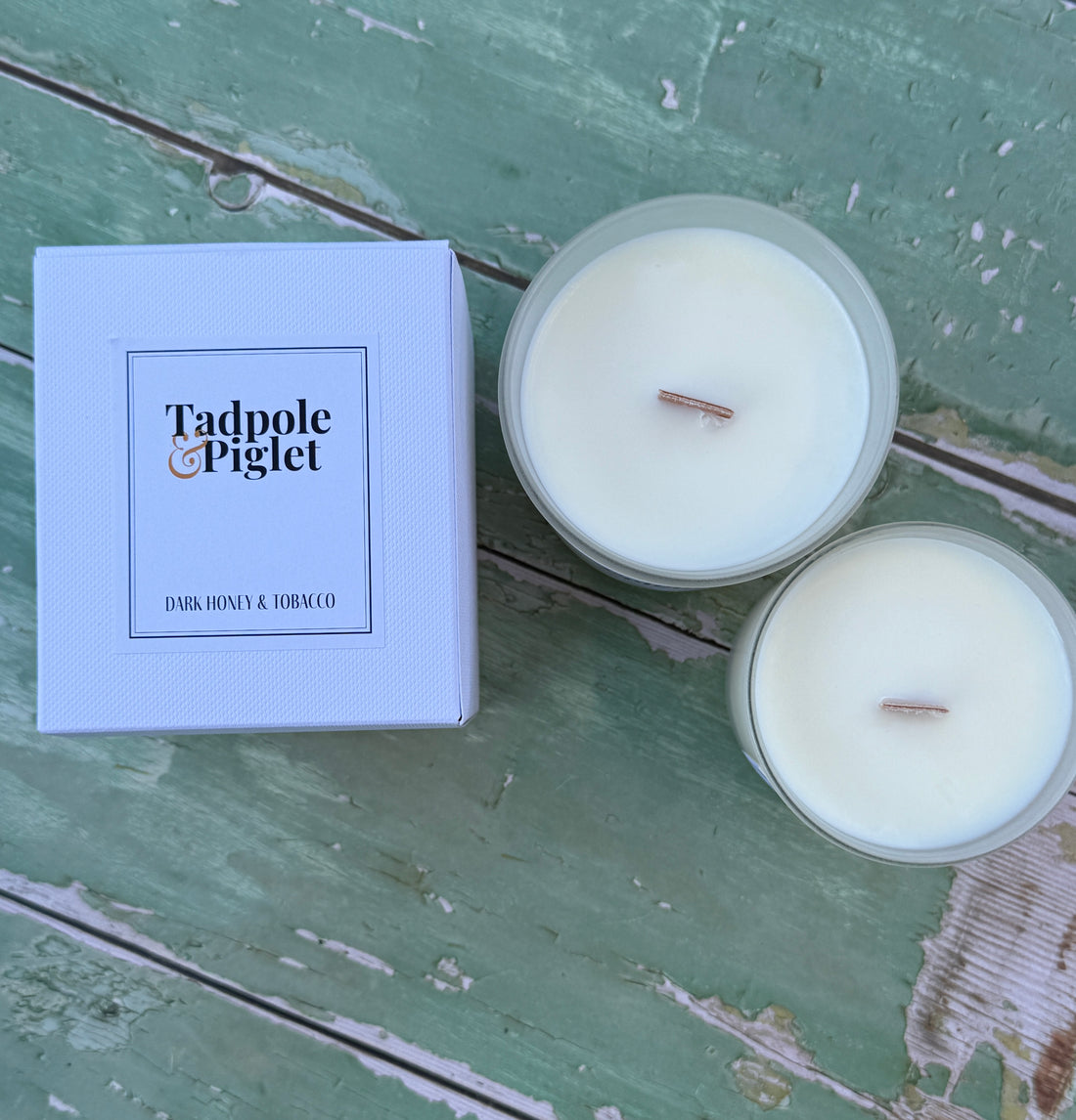 Dark Honey &amp; Tobacco Scented Candle