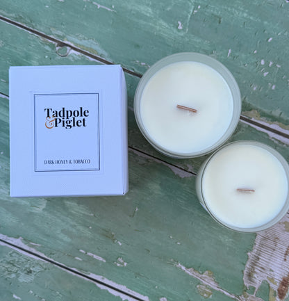 Dark Honey &amp; Tobacco Scented Candle