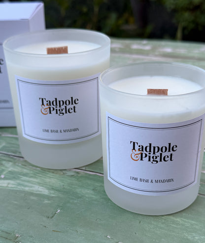 Lime, Basil &amp; Mandarin Scented Candle