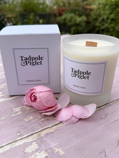 Damson &amp; Rose Scented Candle