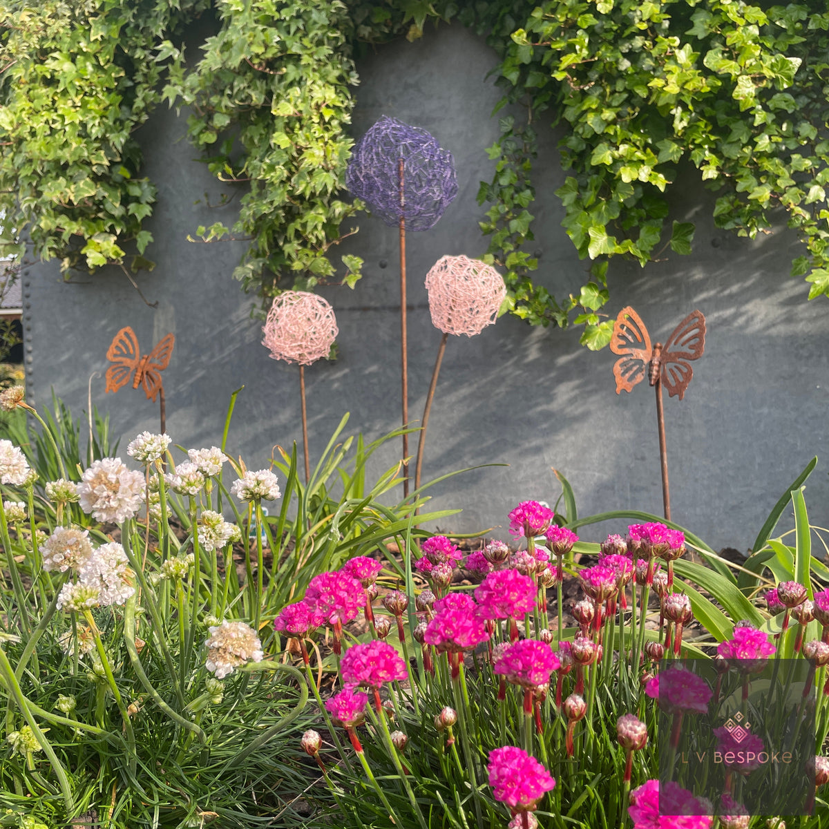 Handmade Allium Heads by LV Bespoke | Year-Round Garden Structure