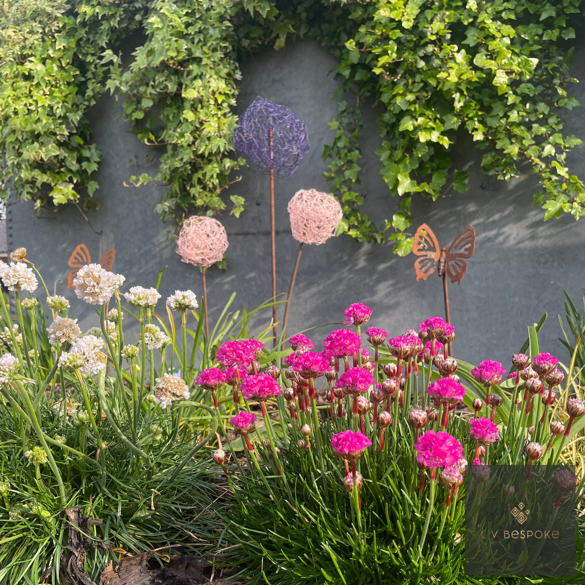 Handmade Allium Heads by LV Bespoke | Year-Round Garden Structure