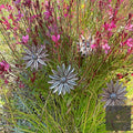 Mixed Floral Metal Garden Stakes, Short.