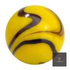 Bumblebee marble – yellow with dark purple swirls