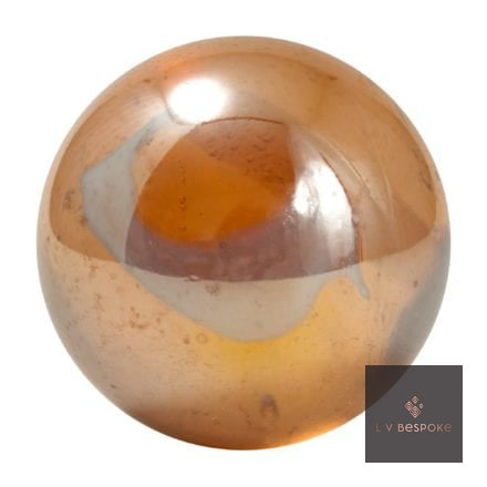 Fairy marble – translucent amber glass