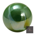Fungus marble – glossy green glass