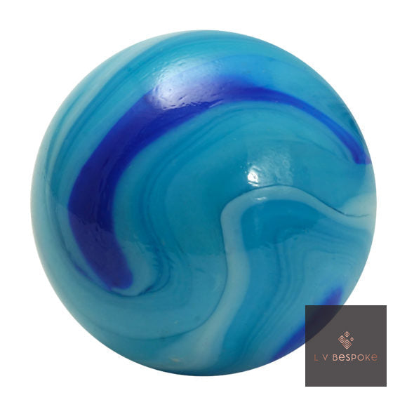 Ice marble – blue with swirls