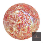 Princess marble – crackled pink and orange glass