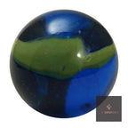 Sea Turtle marble – dark blue glass with a green band