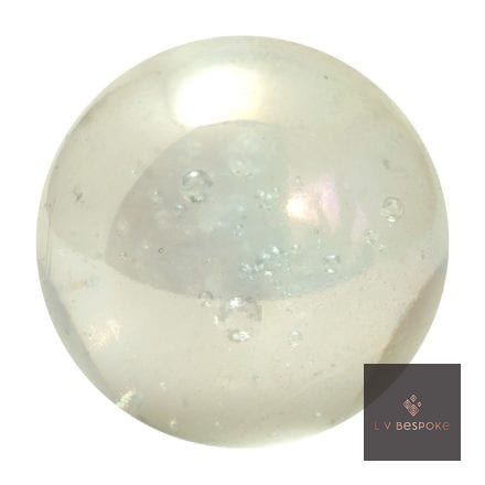 Soap Bubble marble – clear glass with tiny air bubbles