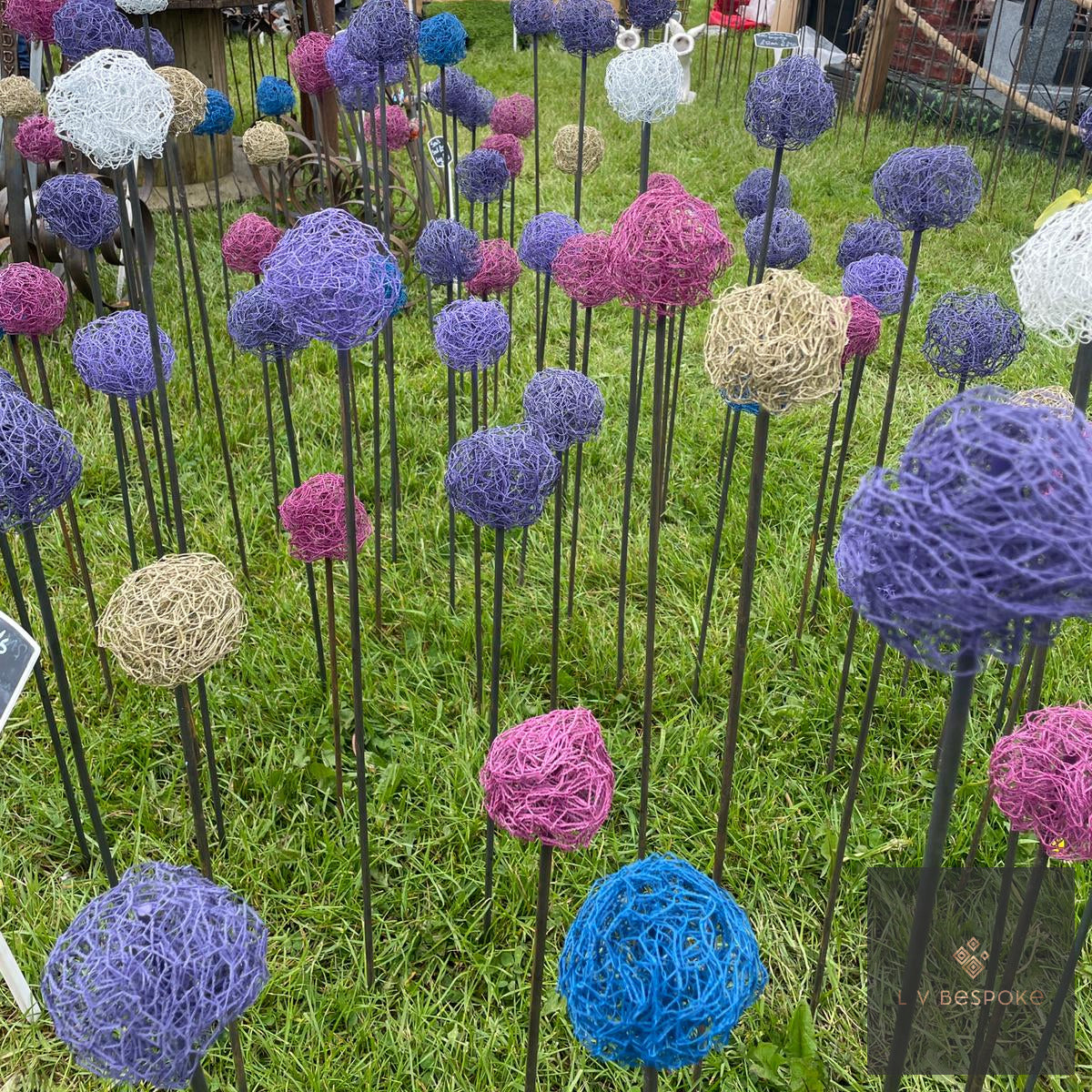 Handmade Allium Heads by LV Bespoke | Year-Round Garden Structure