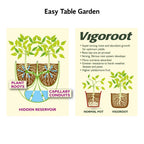 Vigoroot Easy Table Garden | Self-Watering with Cover