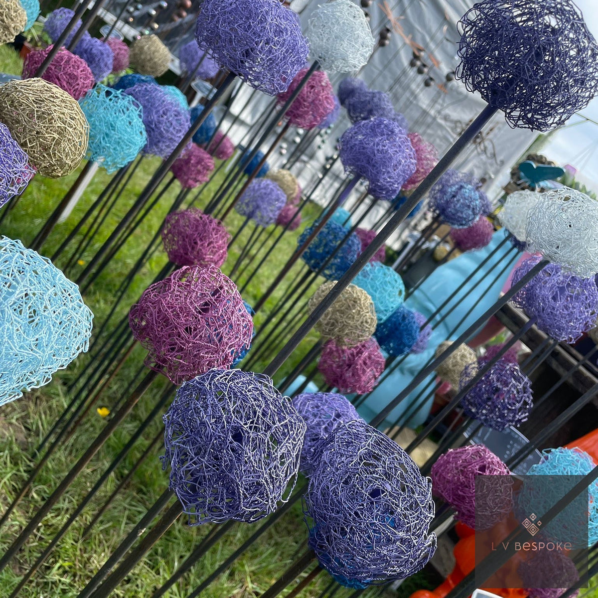 Handmade Allium Heads by LV Bespoke | Year-Round Garden Structure