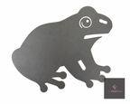 Cut steel frog silhouette topper
