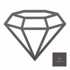 Cut steel diamond outline topper