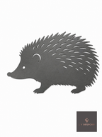 Cut steel hedgehog silhouette topper