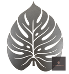 Cut steel monstera leaf silhouette topper