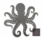 Cut steel octopus silhouette topper