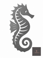 Cut steel seahorse silhouette topper