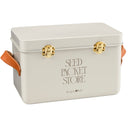 Burgon & Ball Seed Packet Storage Box – Mushroom Colour Collector's Tin