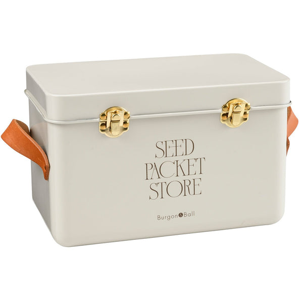 Burgon & Ball Seed Packet Storage Box – Mushroom Colour Collector’s Tin