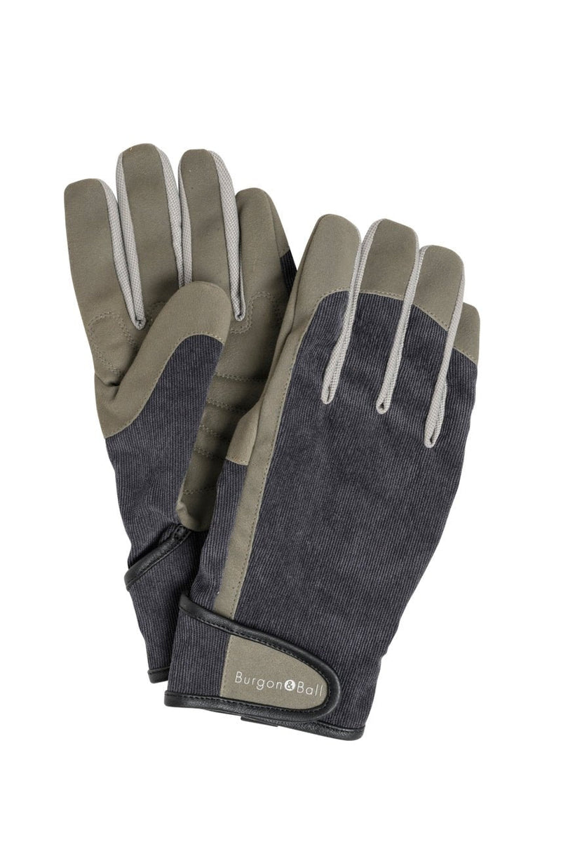 Burgon & Ball Dig The Glove Slate Corduroy Gardening Gloves