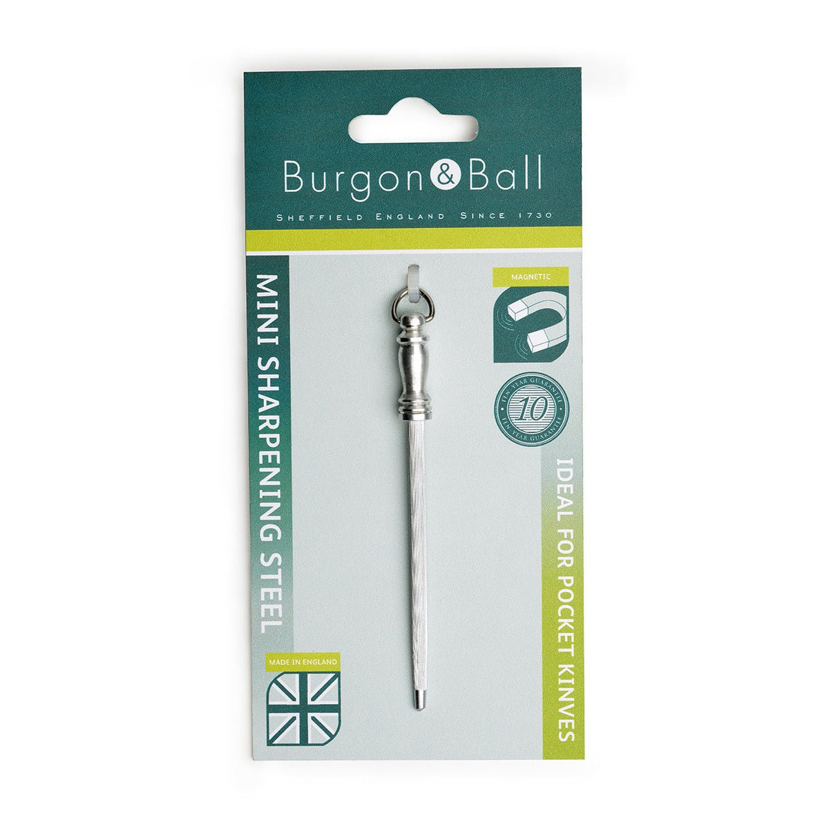 Burgon & Ball Miniature Sharpening Steel with Magnetised Rod