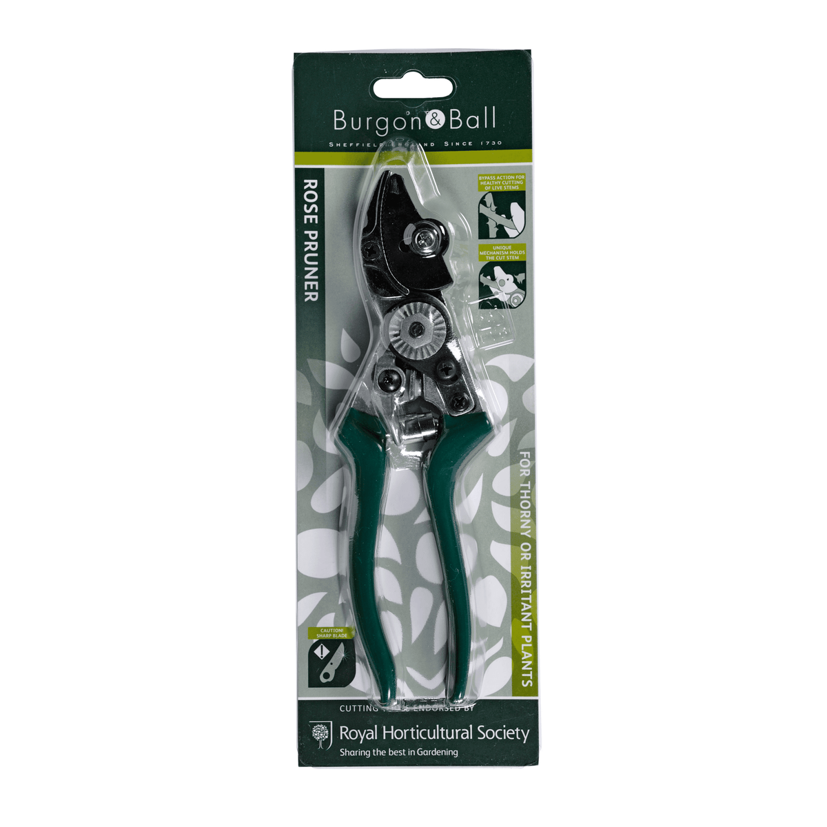 Burgon & Ball RHS Rose Pruner with Stem-Gripping Mechanism