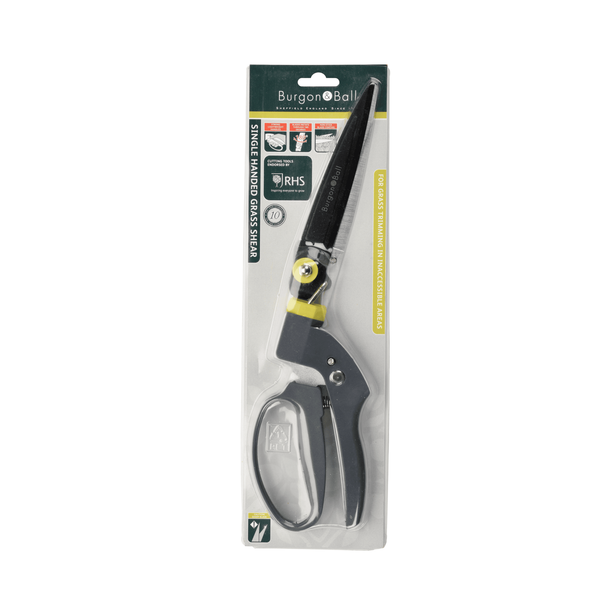 Burgon & Ball RHS Single-Handed Grass Shear | Lawn Edging