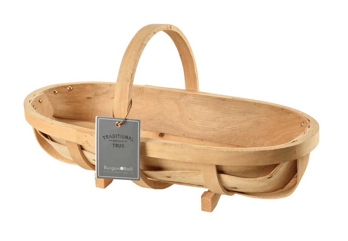 Burgon & Ball Traditional Wooden Trug | Large, 57cm Harvesting Trug