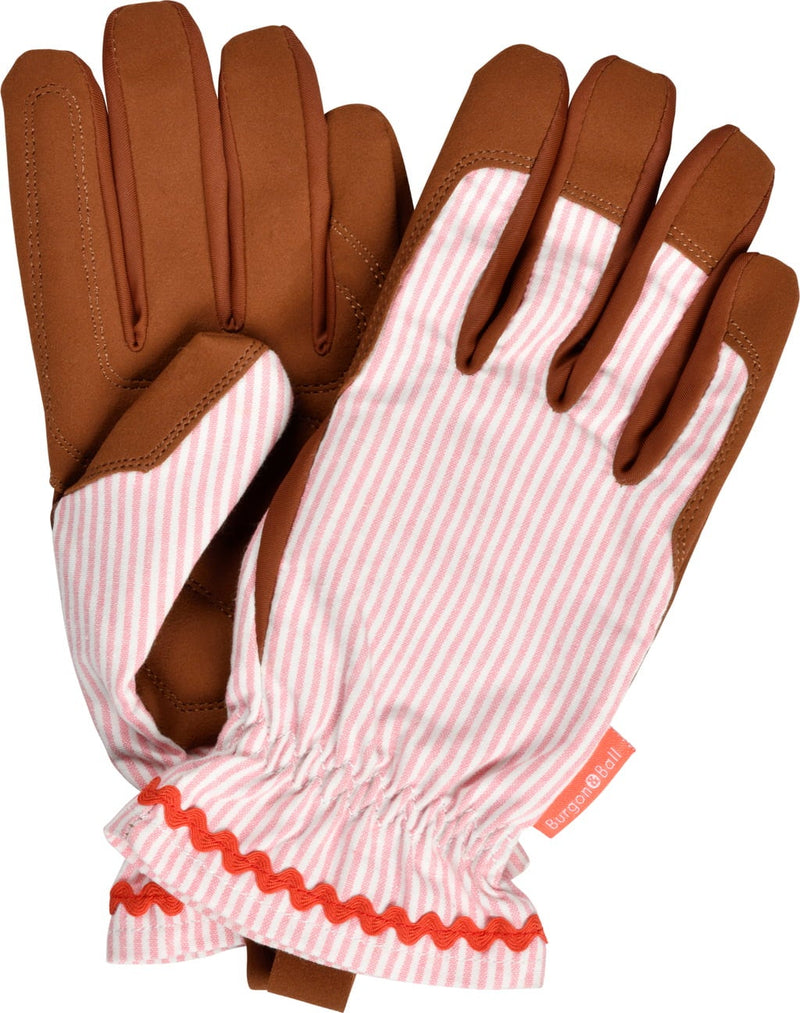 Burgon & Ball Collector Gardening Gloves Blush Stripe