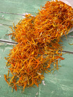 Dried Flower Petals – close-up of mixed petals showing orange calendula