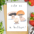 Cute As A Button Card