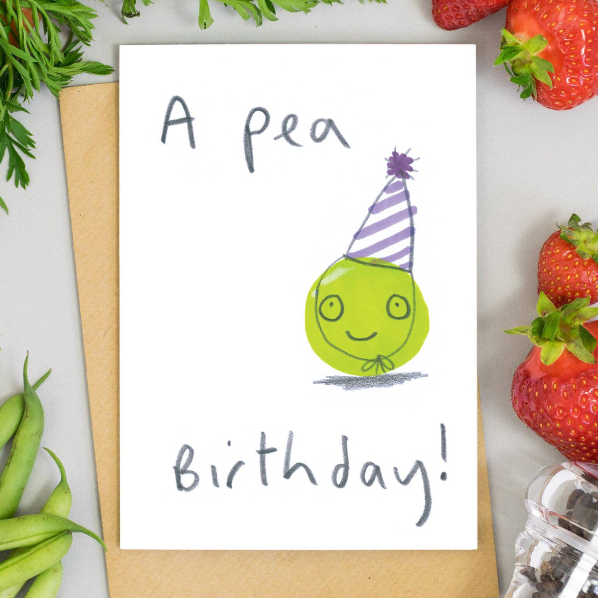 A Pea Birthday Card