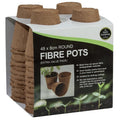Garland 8cm Biodegradable Fibre Pots | 48-Pack Peat-Free Starter Pots