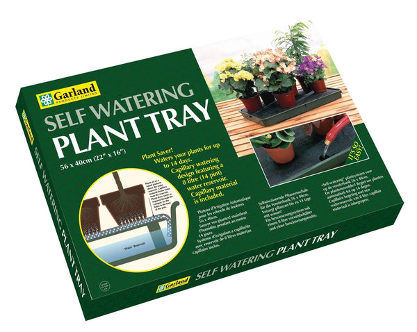 Large Self-Watering Plant Tray – Indoor or Greenhouse Use | Garland