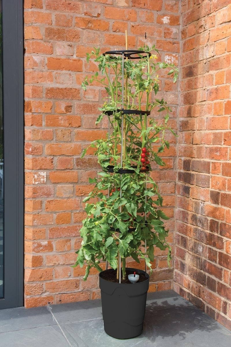 Self-Watering Grow Pot Tower – Vertical Garden System in Green