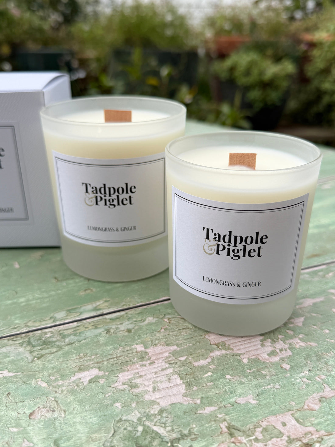 Lemongrass &amp; Ginger Scented Candle - Bishy Barnabees Cottage Garden Ltd