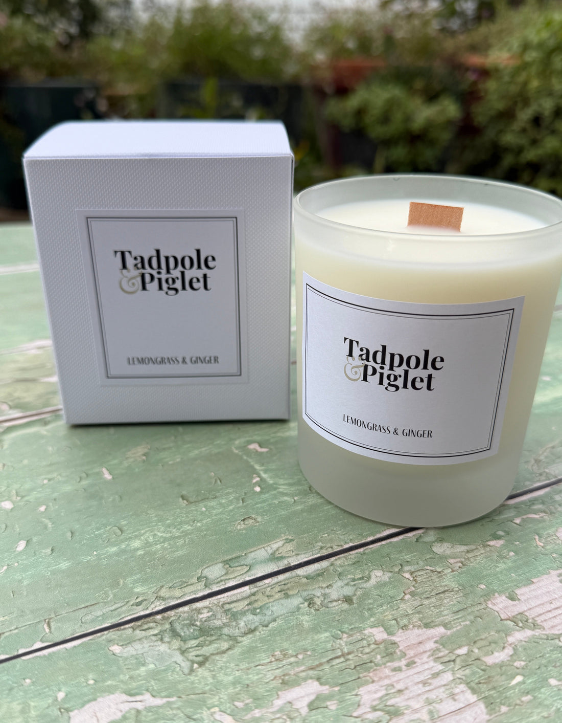 Lemongrass &amp; Ginger Scented Candle - Bishy Barnabees Cottage Garden Ltd