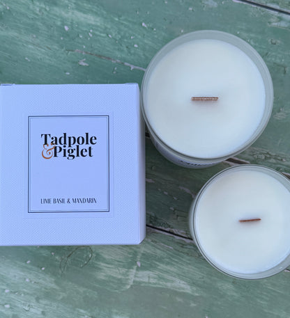 Lime, Basil &amp; Mandarin Scented Candle - Bishy Barnabees Cottage Garden Ltd