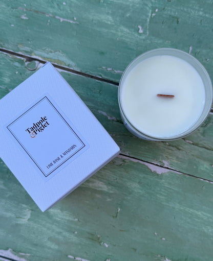 Lime, Basil &amp; Mandarin Scented Candle - Bishy Barnabees Cottage Garden Ltd