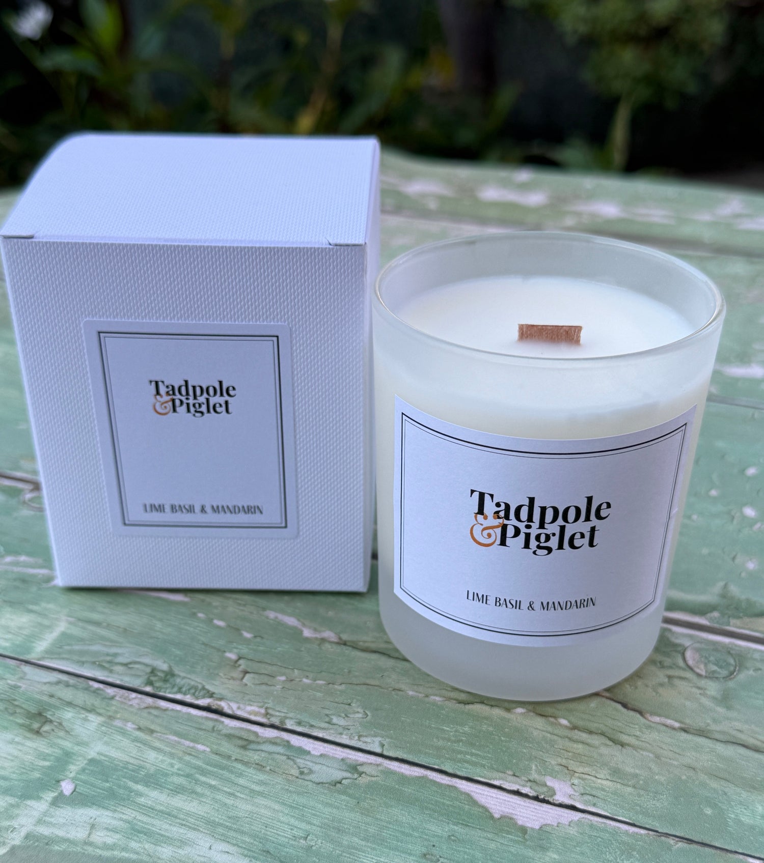 Lime, Basil &amp; Mandarin Scented Candle - Bishy Barnabees Cottage Garden Ltd