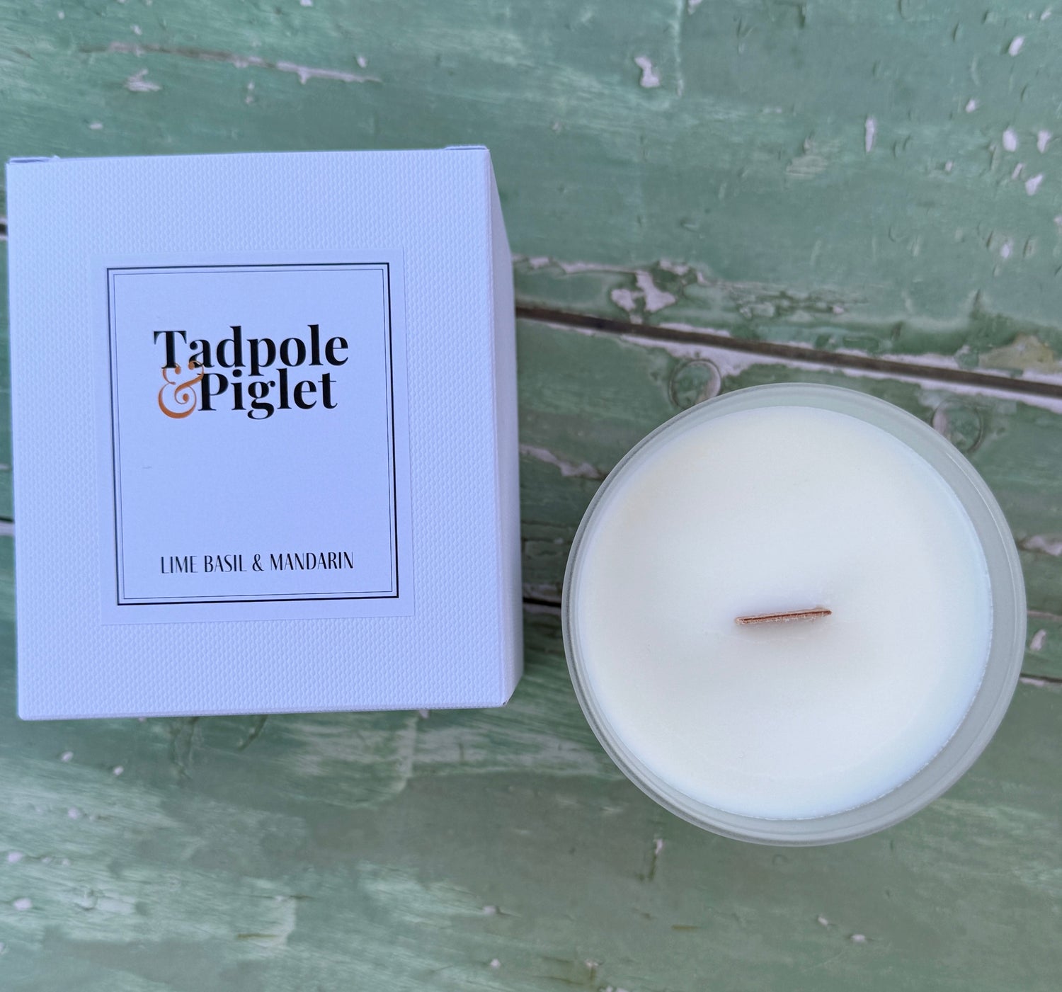 Lime, Basil &amp; Mandarin Scented Candle - Bishy Barnabees Cottage Garden Ltd