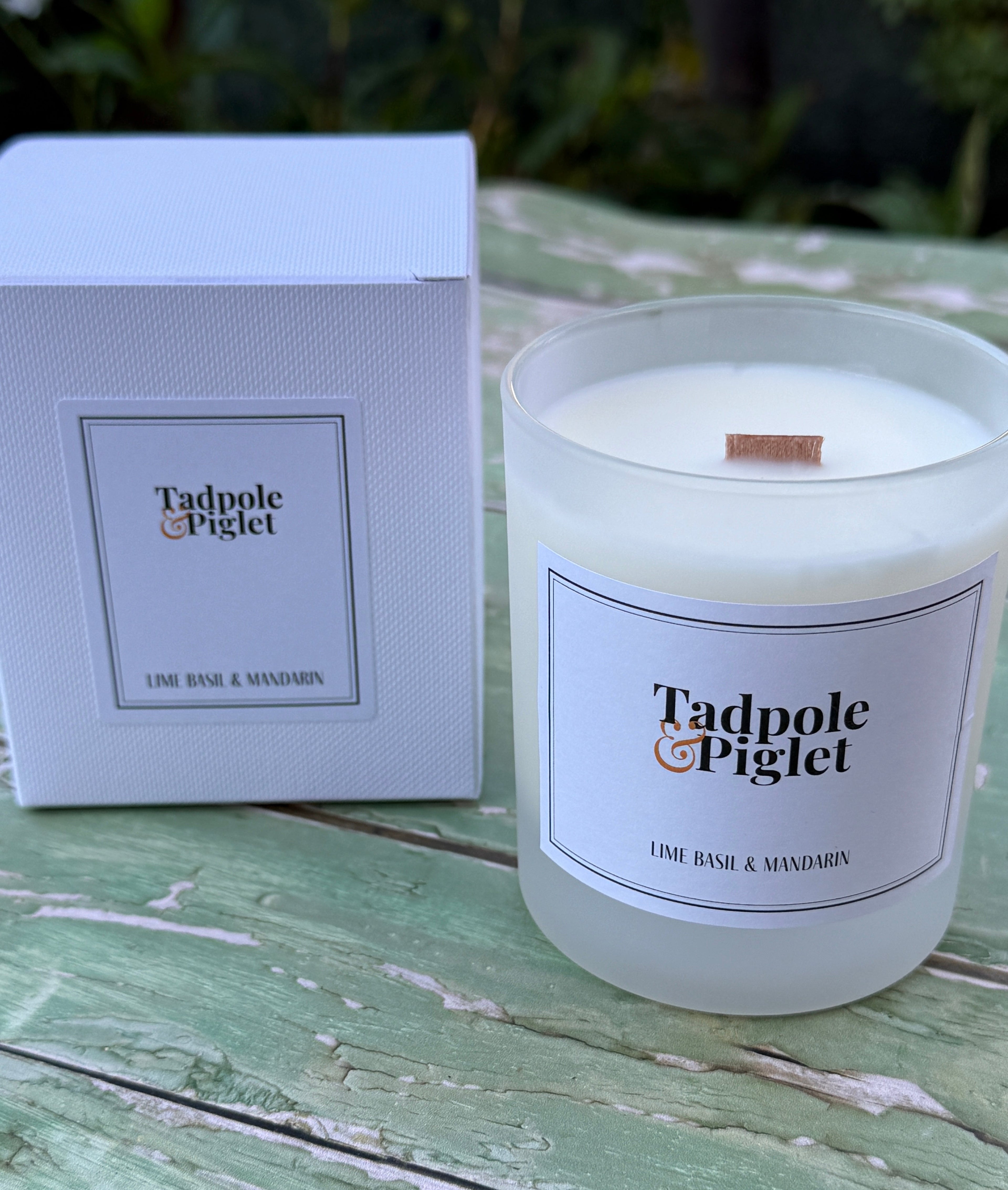 Lime, Basil &amp; Mandarin Scented Candle - Bishy Barnabees Cottage Garden Ltd