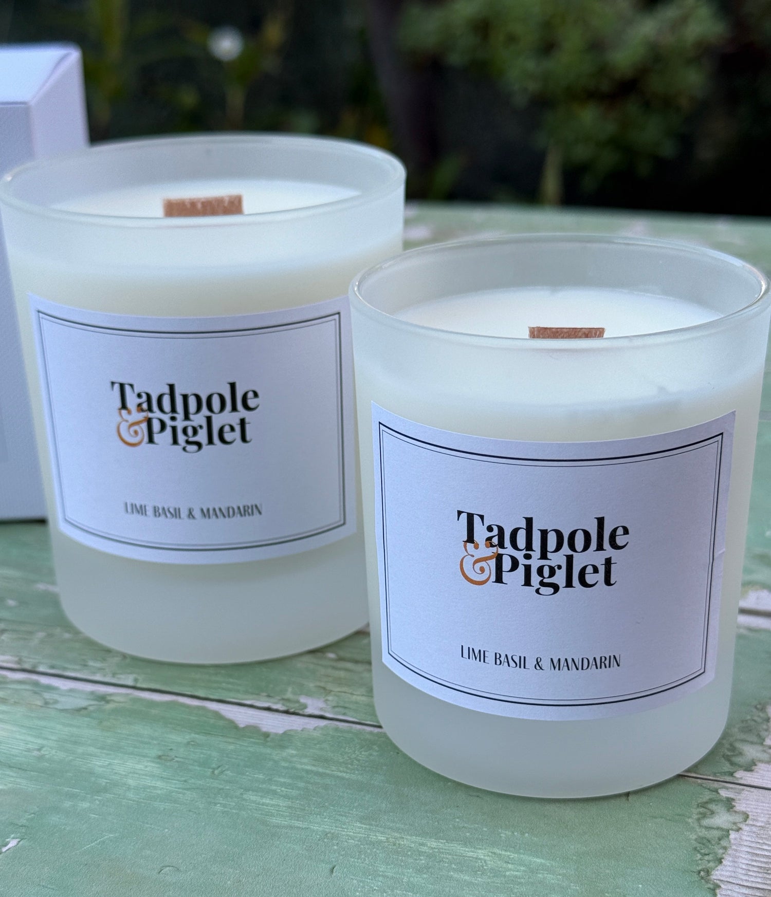 Lime, Basil &amp; Mandarin Scented Candle - Bishy Barnabees Cottage Garden Ltd