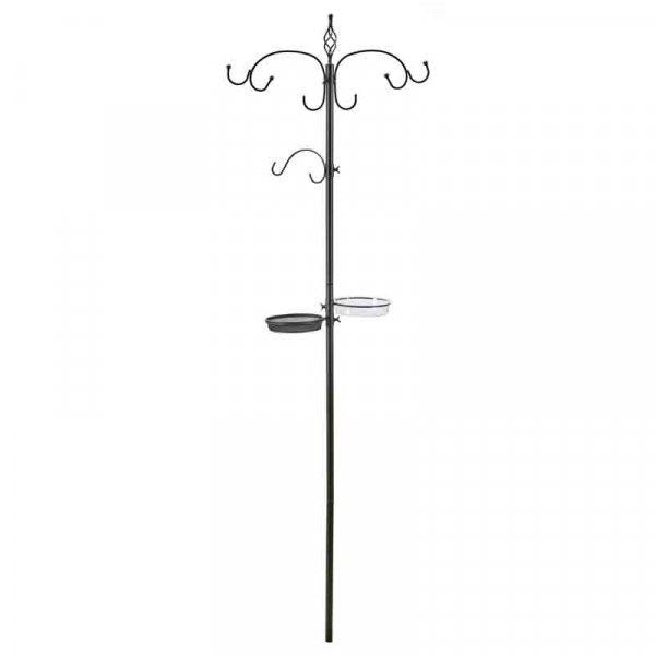 Original Bird Dining Station, Garden Feeding Station with Tray and Water Dish, 204cm Tall