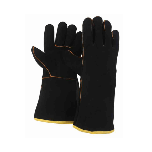 Premium Suede Gauntlet Gloves Size Large, Heavy Duty Gardening Gloves for Tough Tasks