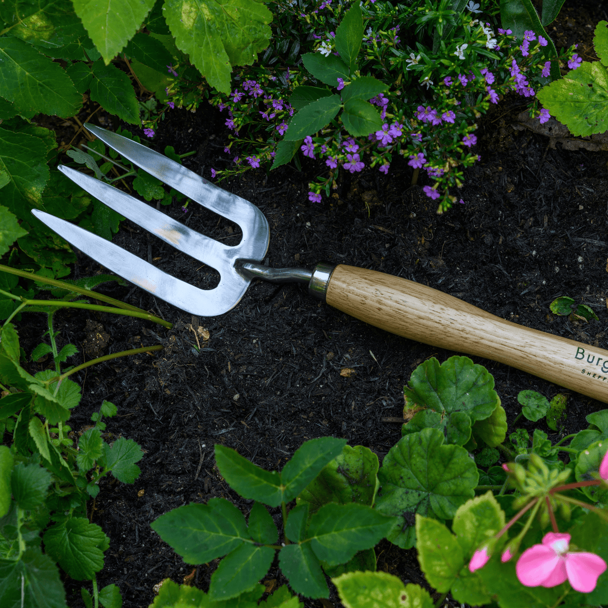 Burgon & Ball RHS Stainless Steel Mid-Handled Fork