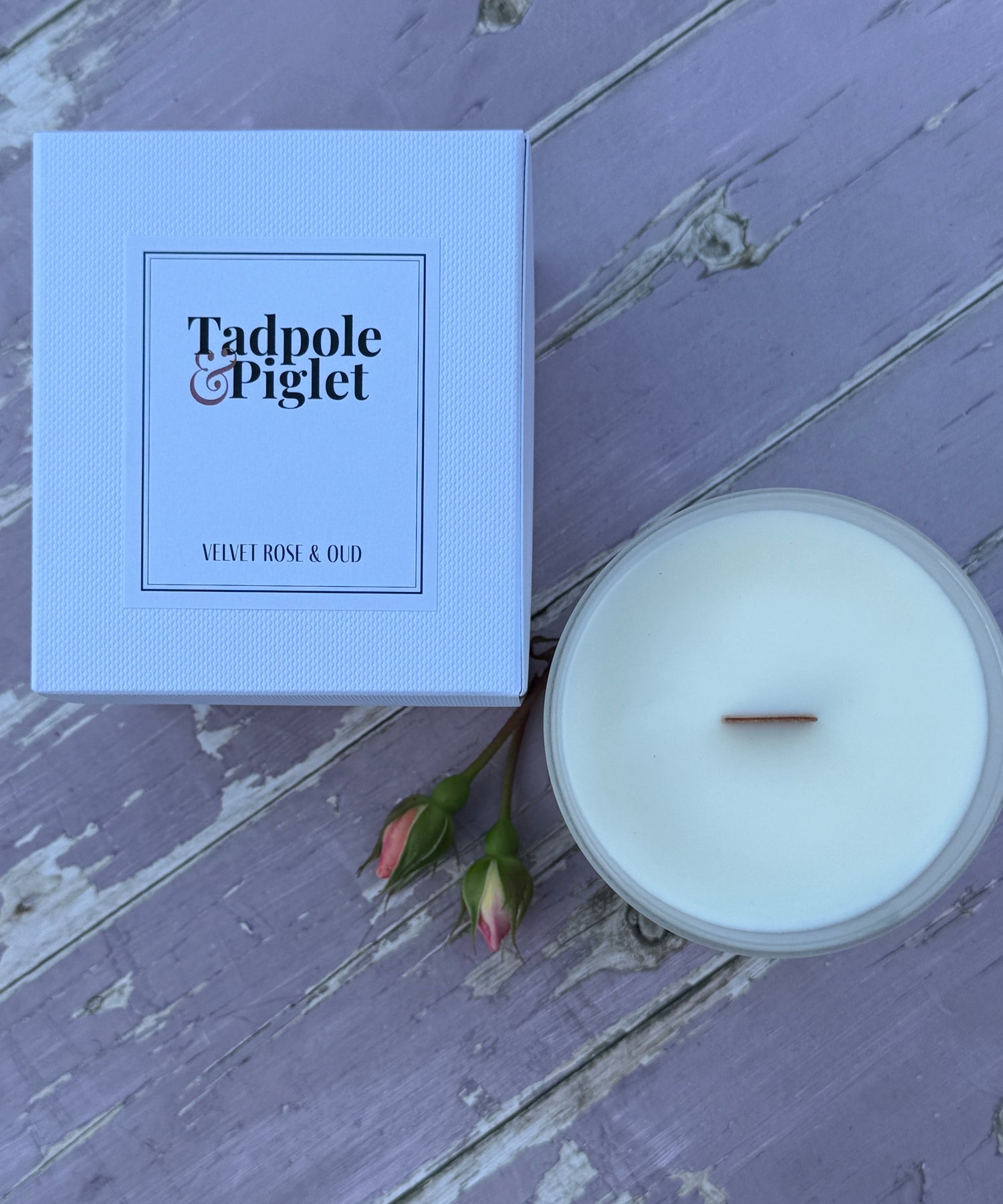 Velvet Rose &amp; Oud Scented Candle - Bishy Barnabees Cottage Garden Ltd