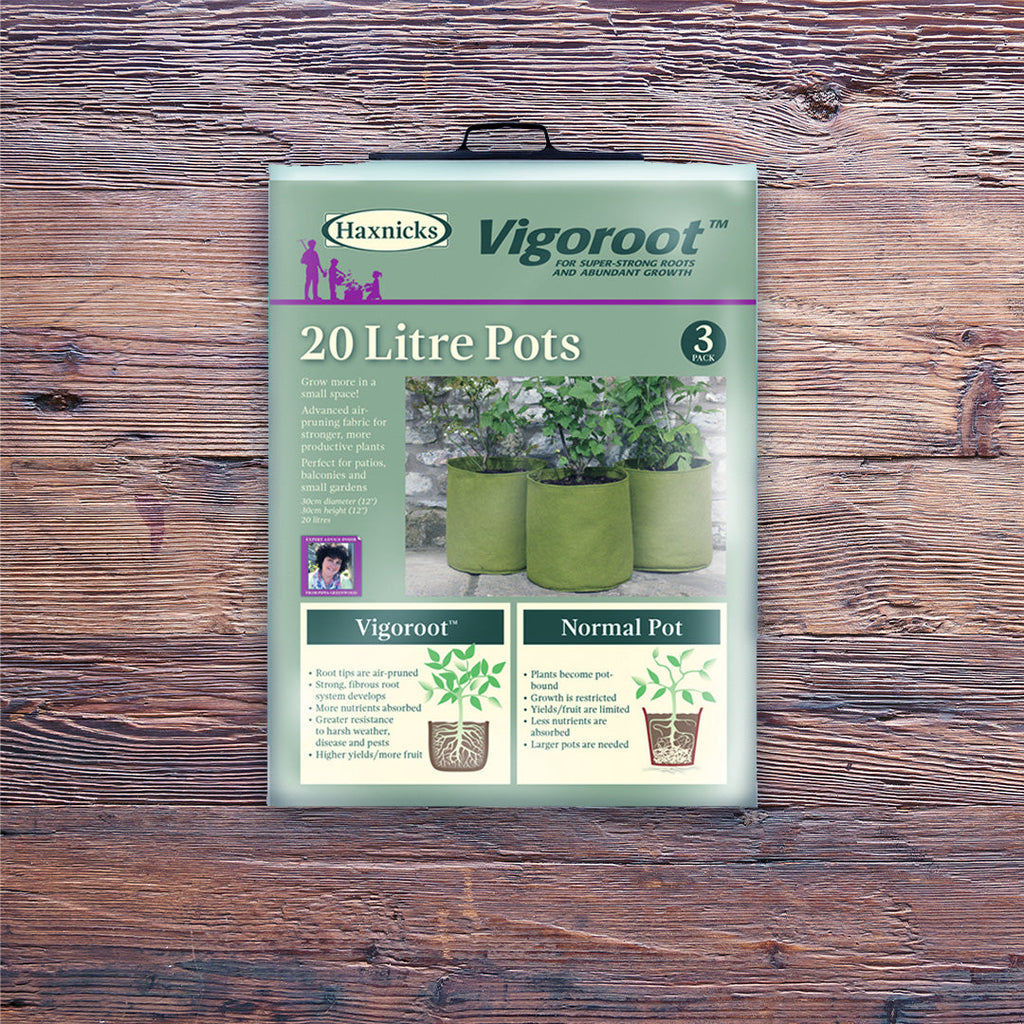 Vigoroot Air-Pruning Fabric Pots | Pack of 3